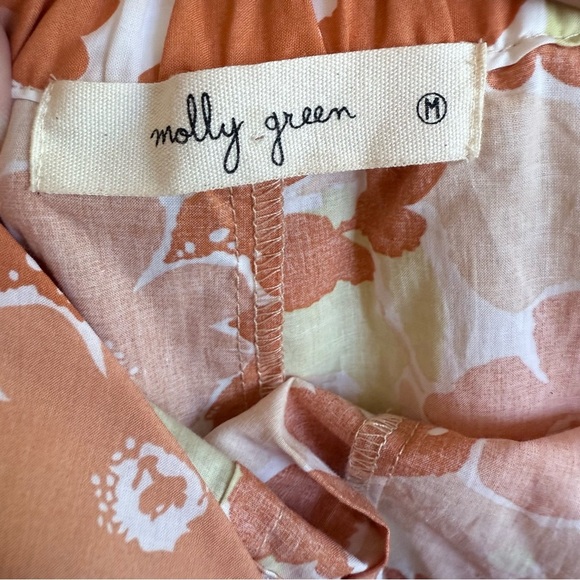 MOLLY GREEN Orange Floral Giovanna Jumpsuit M - Picture 7 of 9